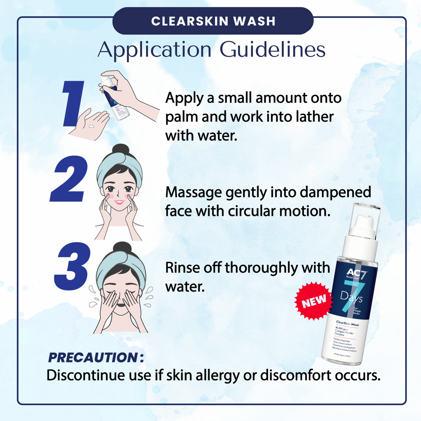 AcneClear 7 Days ClearSkin Wash