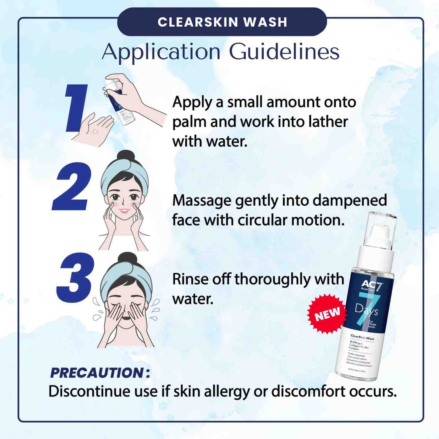 AC7D Ultimate Hydration Kit (Moisturiser 30ml + ClearSkin Wash 100ml)