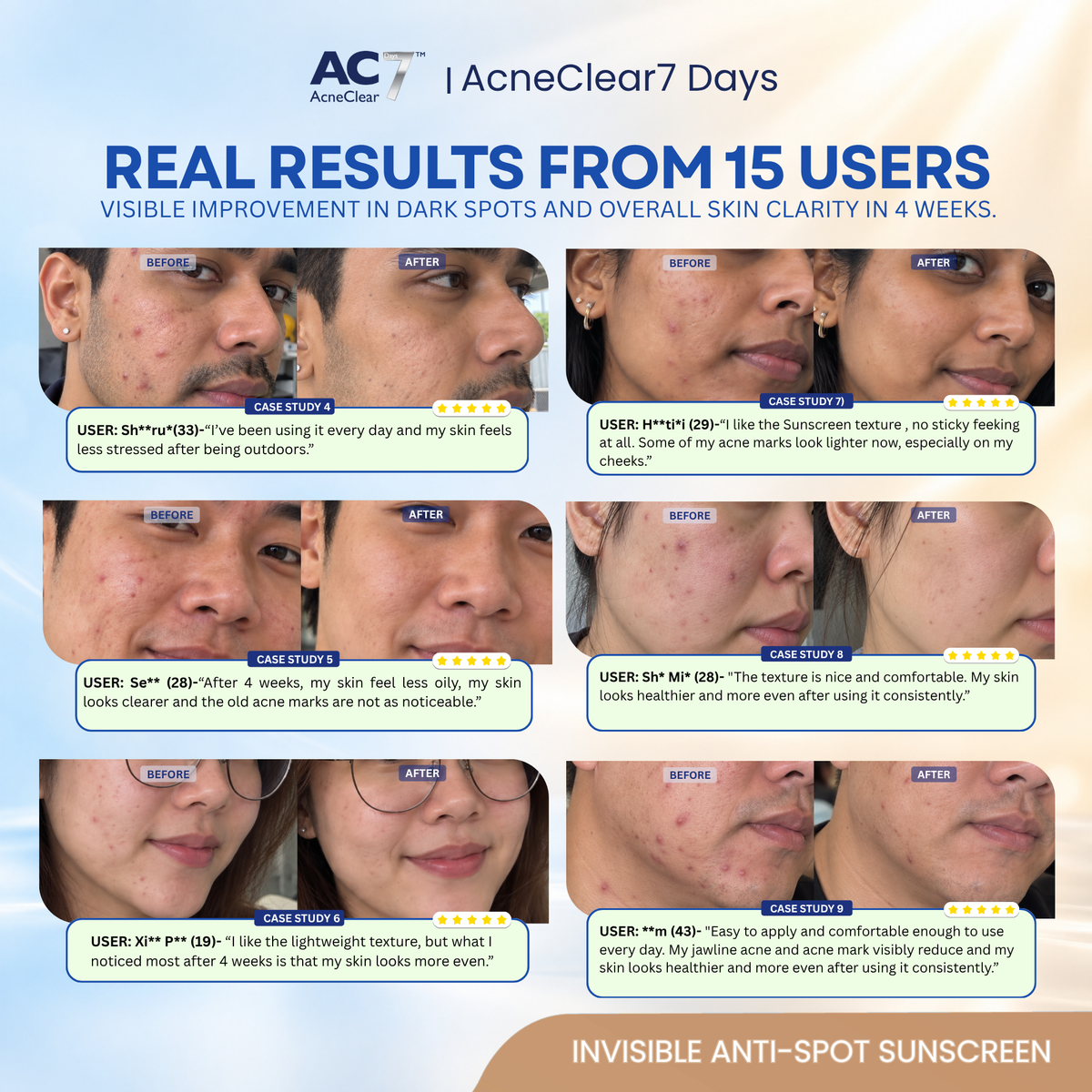 AC7D Invisible Anti-Spot Sunscreen SPF50++ 30ml