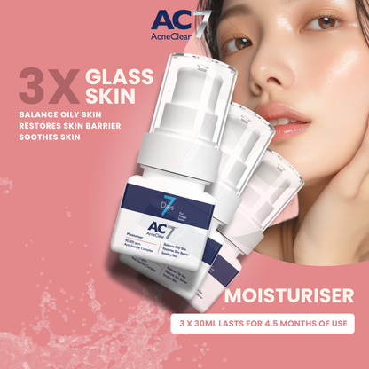 3x AC7D Moisturiser 30ml (Low Stock)