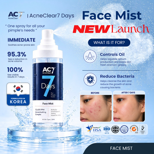 AC7D Face Mist 50ml - Oil Control & Acne Relief Spray